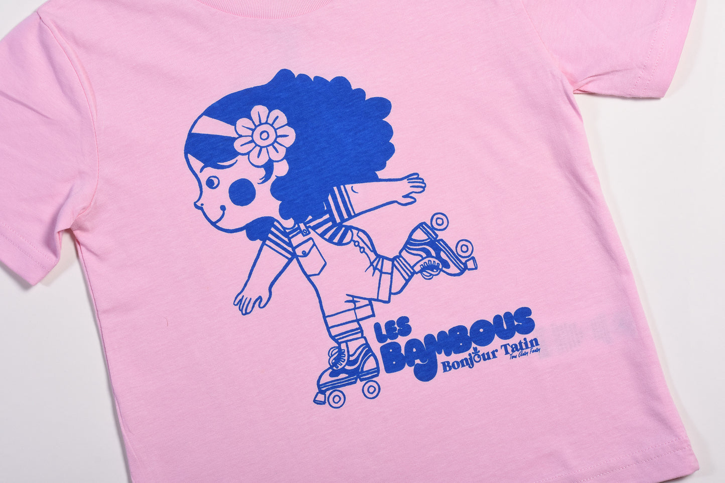 T-Shirt Organic Cotton Soft Pink Skater Girl