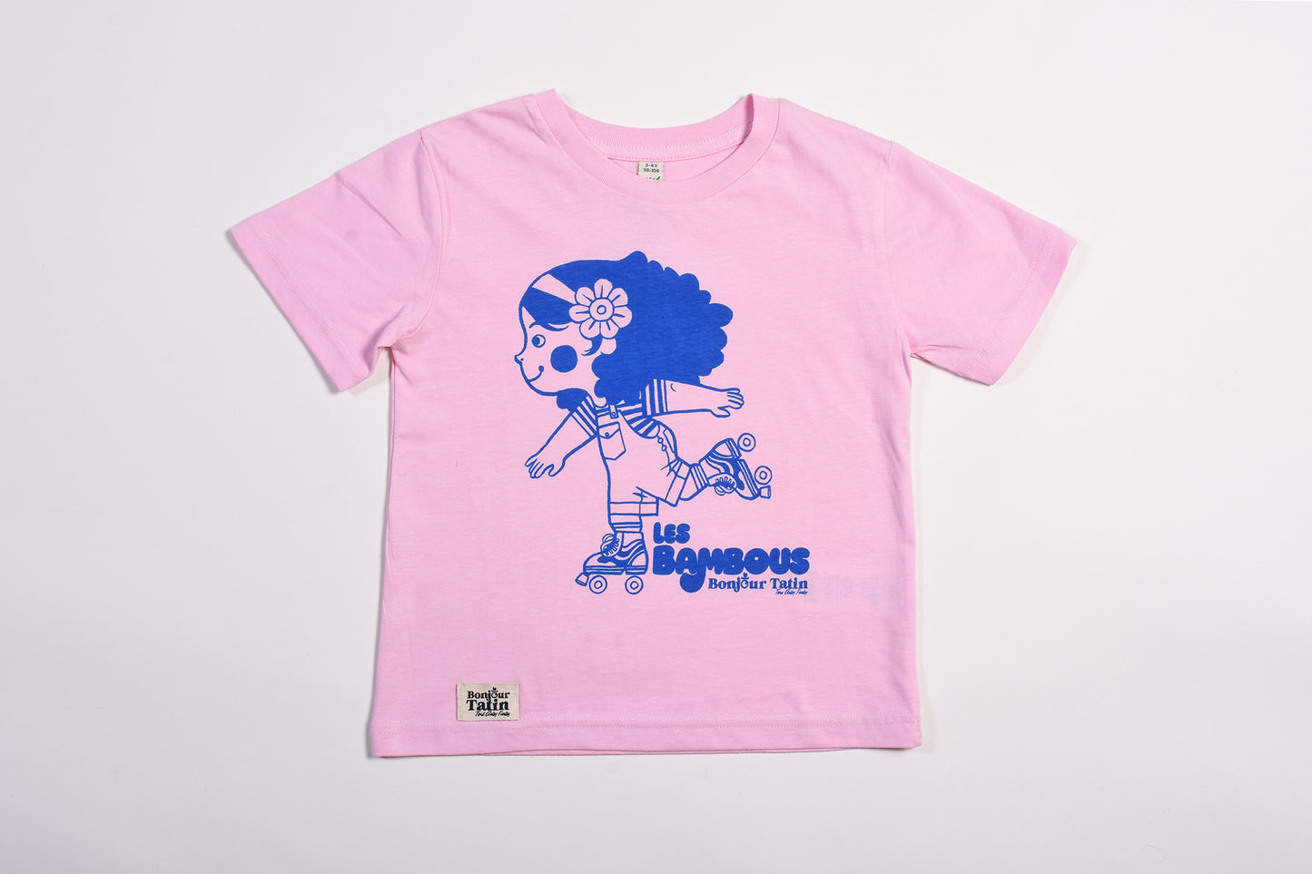 T-Shirt Organic Cotton Soft Pink Skater Girl