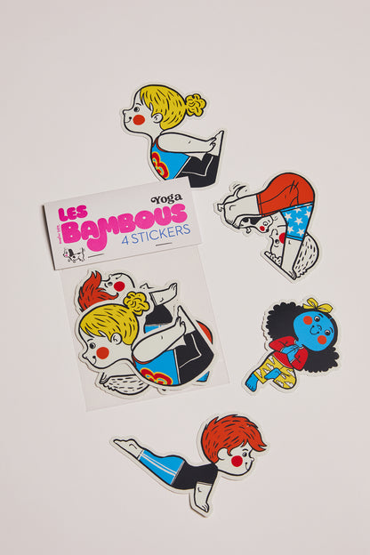 Sticker set Yoga - Les Bambous