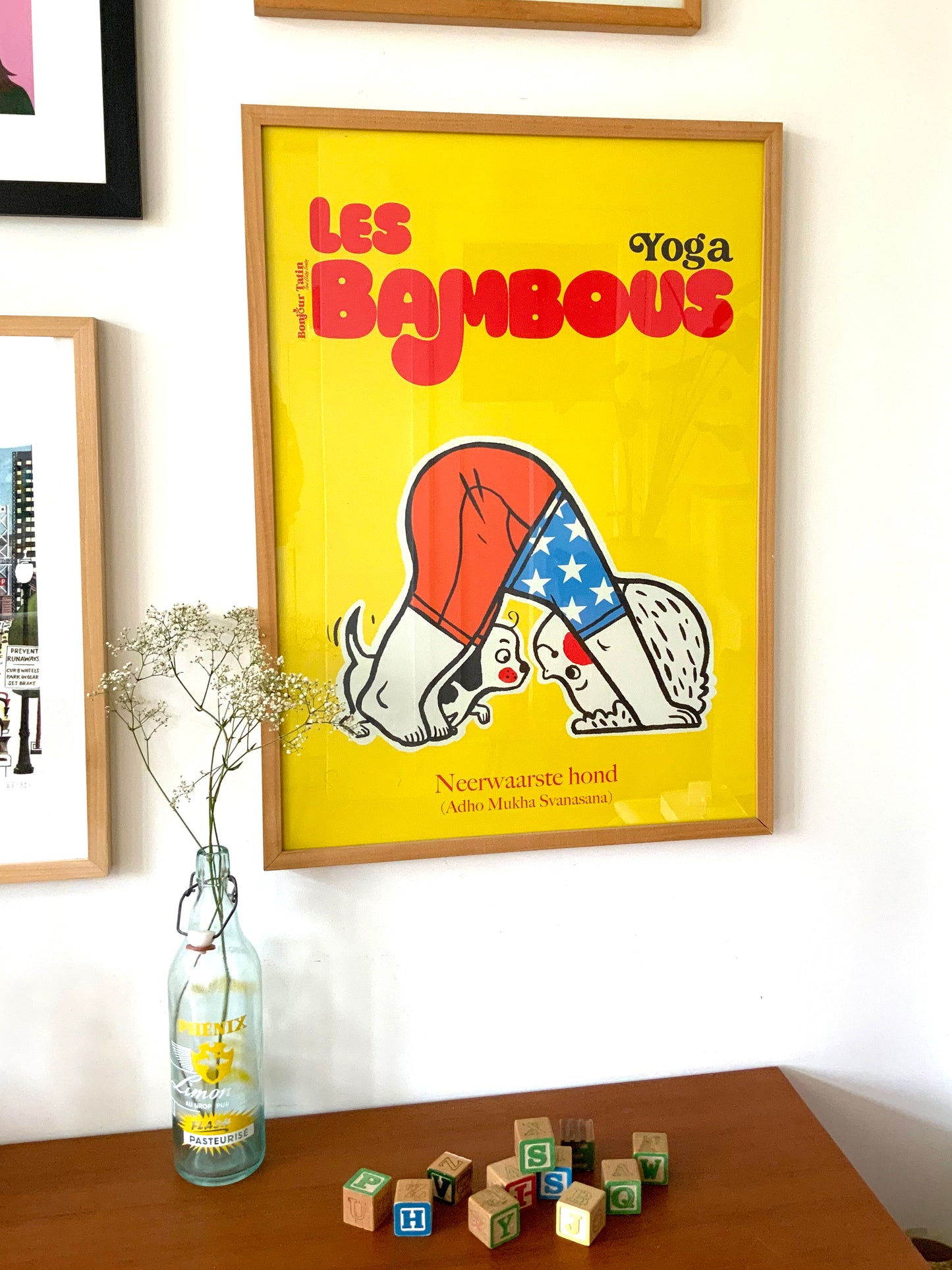 Poster 'Neerwaartse Hond' / 'The Downward Dog' - Yoga series