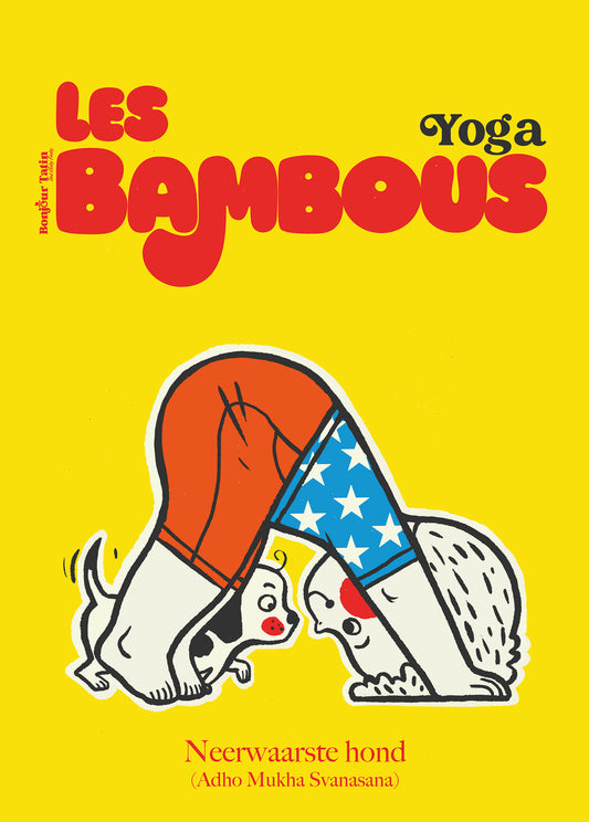 Poster 'Neerwaartse Hond' / 'The Downward Dog' - Yoga series