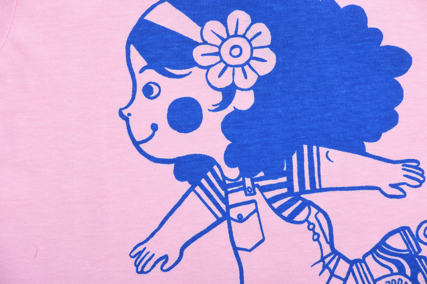 T-Shirt Organic Cotton Soft Pink Skater Girl