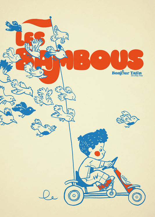 Poster 'Fast, Faster!' Les Bambous